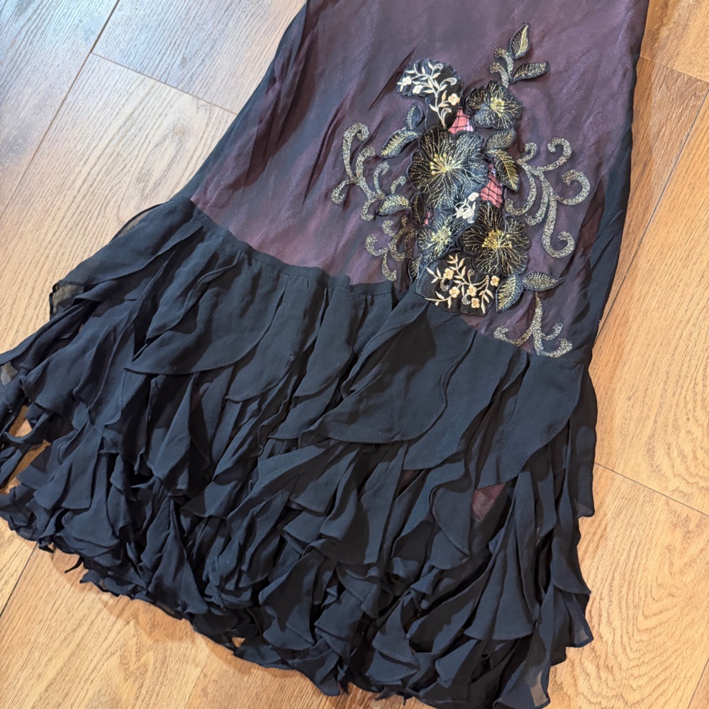 Vintage Y2K 100% Silk Dress Vintage Silk Dress Sue Wong Dress Fairy 20s - Picture 14 of 17